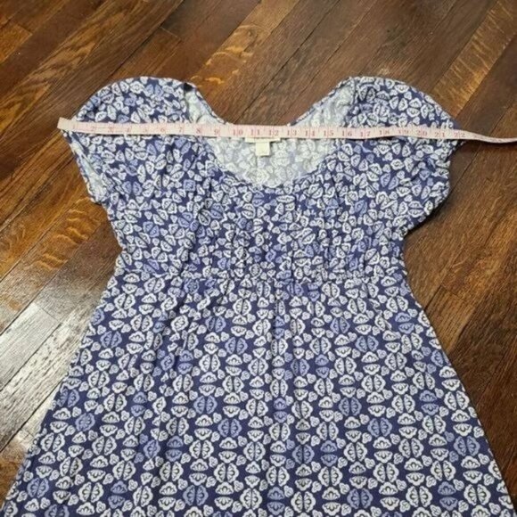 Vintage 90s Y2K Blue Butterfly Print Baby doll Mini Dress - Picture 11 of 14